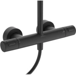 Ideal Standard Duschsystem Ceratherm T25 Kopfbrause 20 Cm Silk Black -Dusche Geschäft 611768 3049 3