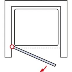 Schulte ExpressPlus Drehtür In Nische Garant Alu Natur Rechts 200x100cm -Dusche Geschäft 63368 2053 4060991056079 6