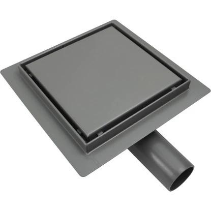 VerosanPro Duschrinne-Bodenablauf Nakia Quadratisch Matt Hellgrau 15 Cm X 15 Cm 3 VerosanPro Duschrinne-Bodenablauf Nakia Quadratisch Matt Hellgrau 15 Cm X 15 Cm