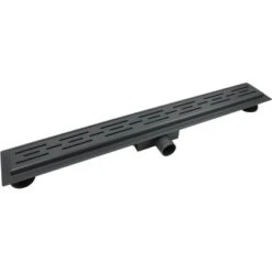 VerosanPro Duschrinne Nakia DR1 Komplettset Designrost Matt Dunkelgrau 100 Cm