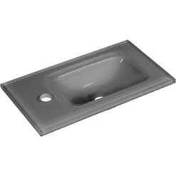 Fackelmann Glas-Waschbecken Für Gäste-WC 45 Cm Grau 8 Fackelmann Glas-Waschbecken Für Gäste-WC 45 Cm Grau -Dusche Geschäft 66 3254 82407 glasbecken 2