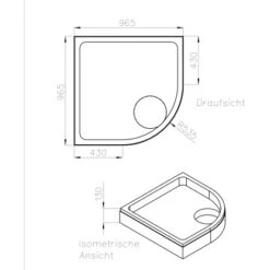 Ottofond Wannenträger Maui-VK 100 Cm -Dusche Geschäft 674847 3209 2