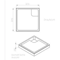 Ottofond Wannenträger Maui-Q 100 Cm -Dusche Geschäft 674873 3209 2