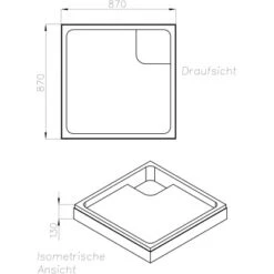 Ottofond Wannenträger Maui-Q 90 Cm -Dusche Geschäft 674885 3209 2
