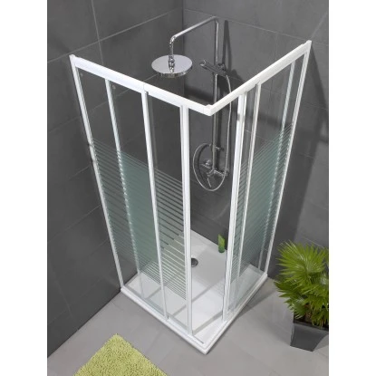 Schulte Eckdusche Sunny Mit Querstreifen 90 X 90 Cm 2-teilig Variabel Alu Natur 5 Schulte Eckdusche Sunny Mit Querstreifen 90 X 90 Cm 2-teilig Variabel Alu Natur – Bild 3