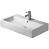 Duravit Waschbecken Vero 80 Cm Weiß Mit Überlauf + 1 Hahnloch 1 Duravit Waschbecken Vero 80 Cm Weiß Mit Überlauf + 1 Hahnloch -Dusche Geschäft 69400 2438 454800000 196 1