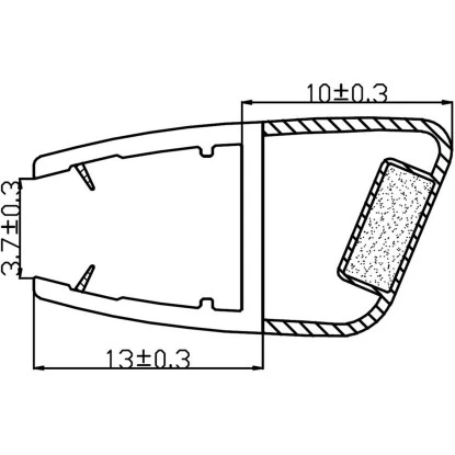 Magnetdichtung Für Rundduschen 2er-Set 4 Mm Glasstärke 4 Magnetdichtung Für Rundduschen 2er-Set 4 Mm Glasstärke – Bild 2