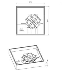 Duschwannenträger Für Ottofond Samos 9090 Cm X 90 Cm -Dusche Geschäft 765743 4034 17014448 2