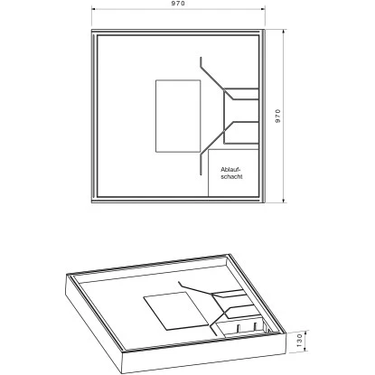 Duschwannenträger Für Ottofond Aruba 100 Cm X 100 Cm 4 Duschwannenträger Für Ottofond Aruba 100 Cm X 100 Cm – Bild 2