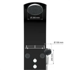 Eisl Duschpaneel Karibik 3 In 1 Mit Regendusche Sechs Massagedüsen Schwarz 15 Eisl Duschpaneel Karibik 3 In 1 Mit Regendusche Sechs Massagedüsen Schwarz -Dusche Geschäft 7663602 2759 4