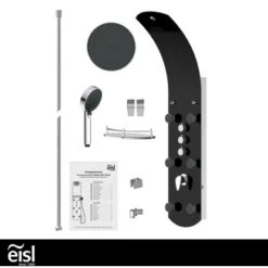 Eisl Duschpaneel Karibik 3 In 1 Mit Regendusche Sechs Massagedüsen Schwarz 16 Eisl Duschpaneel Karibik 3 In 1 Mit Regendusche Sechs Massagedüsen Schwarz -Dusche Geschäft 7663602 2759 5