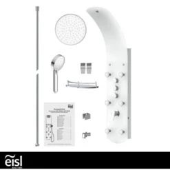 Eisl Duschpaneel Karibik 3 In 1 Mit Regendusche Sechs Massagedüsen Weiß 17 Eisl Duschpaneel Karibik 3 In 1 Mit Regendusche Sechs Massagedüsen Weiß -Dusche Geschäft 7663628 2759 6