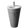 Duravit Möbelwaschbecken Starck 1 58 Cm Weiß Mit 1 Hahnloch Für WTU S19520 -Dusche Geschäft 80272 2438 406580000 187 1