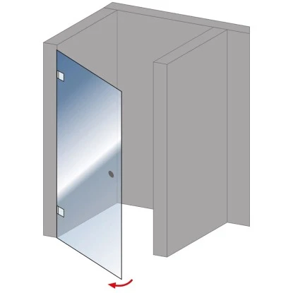 Schulte Sondermaß-Anfertigung Davita Drehtür In Nische 4 Schulte Sondermaß-Anfertigung Davita Drehtür In Nische – Bild 2