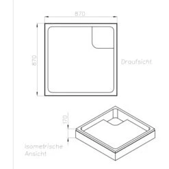 Ottofond Wannenträger Duschwanne Samos 90 Cm X 90 Cm -Dusche Geschäft 852086 3209 2