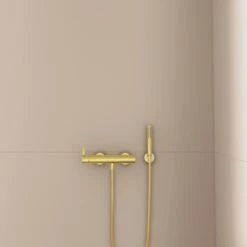 Ideal Standard Brausehalter Idealrain Atelier Gold Rund Für Handbrause -Dusche Geschäft 887386 3049 9