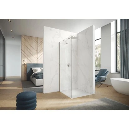 Hüppe Seitenwand Design Pure Für Schwingtür BxH: 90 Cm X 200 Cm Silber Matt 5 Hüppe Seitenwand Design Pure Für Schwingtür BxH: 90 Cm X 200 Cm Silber Matt – Bild 3