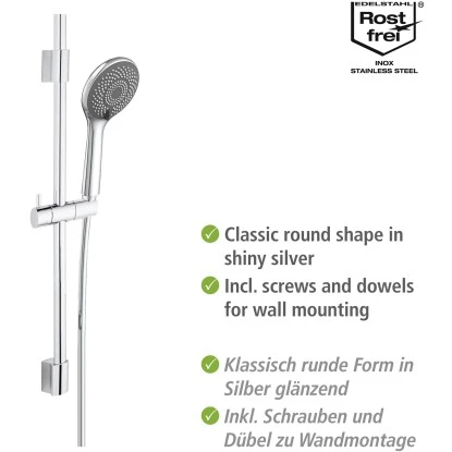 Wenko Brauseset Watersaving Chrom 6 Wenko Brauseset Watersaving Chrom – Bild 4