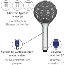 Wenko Brauseset Watersaving Chrom 17 Wenko Brauseset Watersaving Chrom -Dusche Geschäft 903251 1068 07
