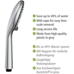 Wenko Brauseset Watersaving Chrom 18 Wenko Brauseset Watersaving Chrom -Dusche Geschäft 903251 1068 08