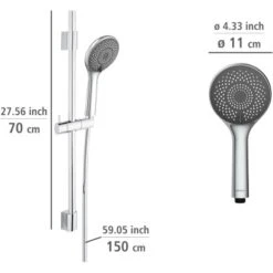 Wenko Brauseset Watersaving Chrom 19 Wenko Brauseset Watersaving Chrom -Dusche Geschäft 903251 1068 09