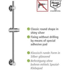 Wenko Duschstange Chrom Befestigen Ohne Bohren 8 Wenko Duschstange Chrom Befestigen Ohne Bohren -Dusche Geschäft 903353 1068 03