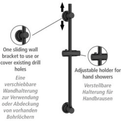 Wenko Duschstange Schwarz Befestigen Ohne Bohren 9 Wenko Duschstange Schwarz Befestigen Ohne Bohren -Dusche Geschäft 903403 1068 02