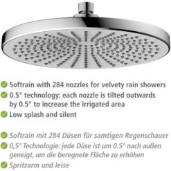 Wenko Regenduschkopf Ultimate Shower Chrom/Weiß Ø 25 Cm -Dusche Geschäft 903508 1068 04