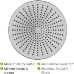 Wenko Regenduschkopf Ultimate Shower Chrom/Weiß Ø 25 Cm -Dusche Geschäft 903508 1068 05