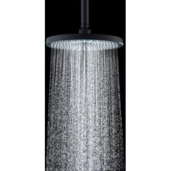 Wenko Regenduschkopf Ultimate Shower Schwarz/Grau Ø 25 Cm -Dusche Geschäft 903630 1068 08