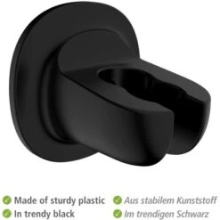 Wenko Duschkopfhalter Libertà Schwarz Befestigen Ohne Bohren 10 Wenko Duschkopfhalter Libertà Schwarz Befestigen Ohne Bohren -Dusche Geschäft 903762 1068 03