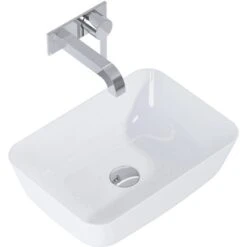 Maximus Aufsatzwaschbecken Reni 45,5 Cm Keramik Weiß -Dusche Geschäft 907546851187 145047 reni2