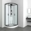 Sanotechnik Komplettdusche Epic Rund Schwarz 235 Cm X 90 Cm X 90 Cm -Dusche Geschäft 952526 4633 CL50 1
