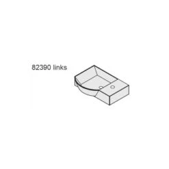 Fackelmann Handwaschbecken Sceno 45 Cm Eckig Weiß -Dusche Geschäft 962 fackelmann waschbecken