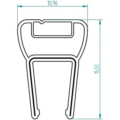 Breuer Magnet-Duschdichtung 90° PK637 Gerade Senkrecht 2010 Mm 5 Stück 4 Breuer Magnet-Duschdichtung 90° PK637 Gerade Senkrecht 2010 Mm 5 Stück – Bild 2