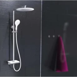 Eisl Überkopfbrause-Set Grande Vita Mit Thermostatablage Chrom-Weiß -Dusche Geschäft esetgrandevitachromweiss 3