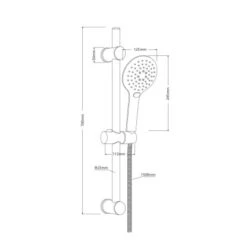 Schütte Stangenbrause-Set Raven 70 Cm Schwarz Matt -Dusche Geschäft tangeschwarzmatt Zeichnung