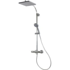 Breuer Duscharmatur Aquamaxx 320 Mit Thermostat Eckige Kopfbrause